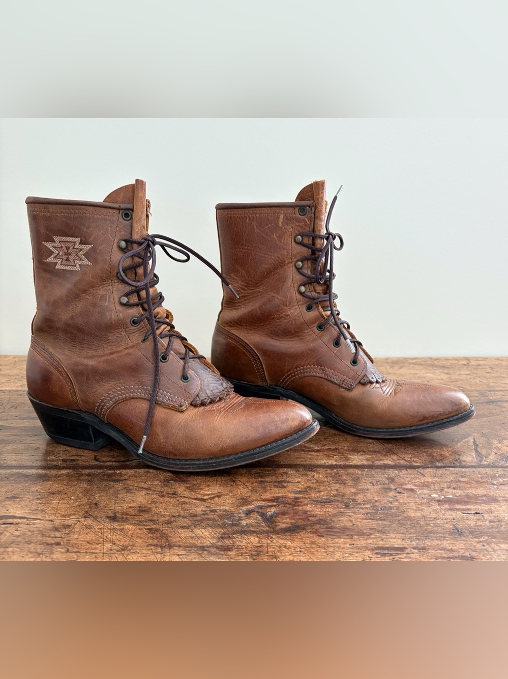 Ariat Heritage Lacer Kiltie Western Boot Size 8 Women